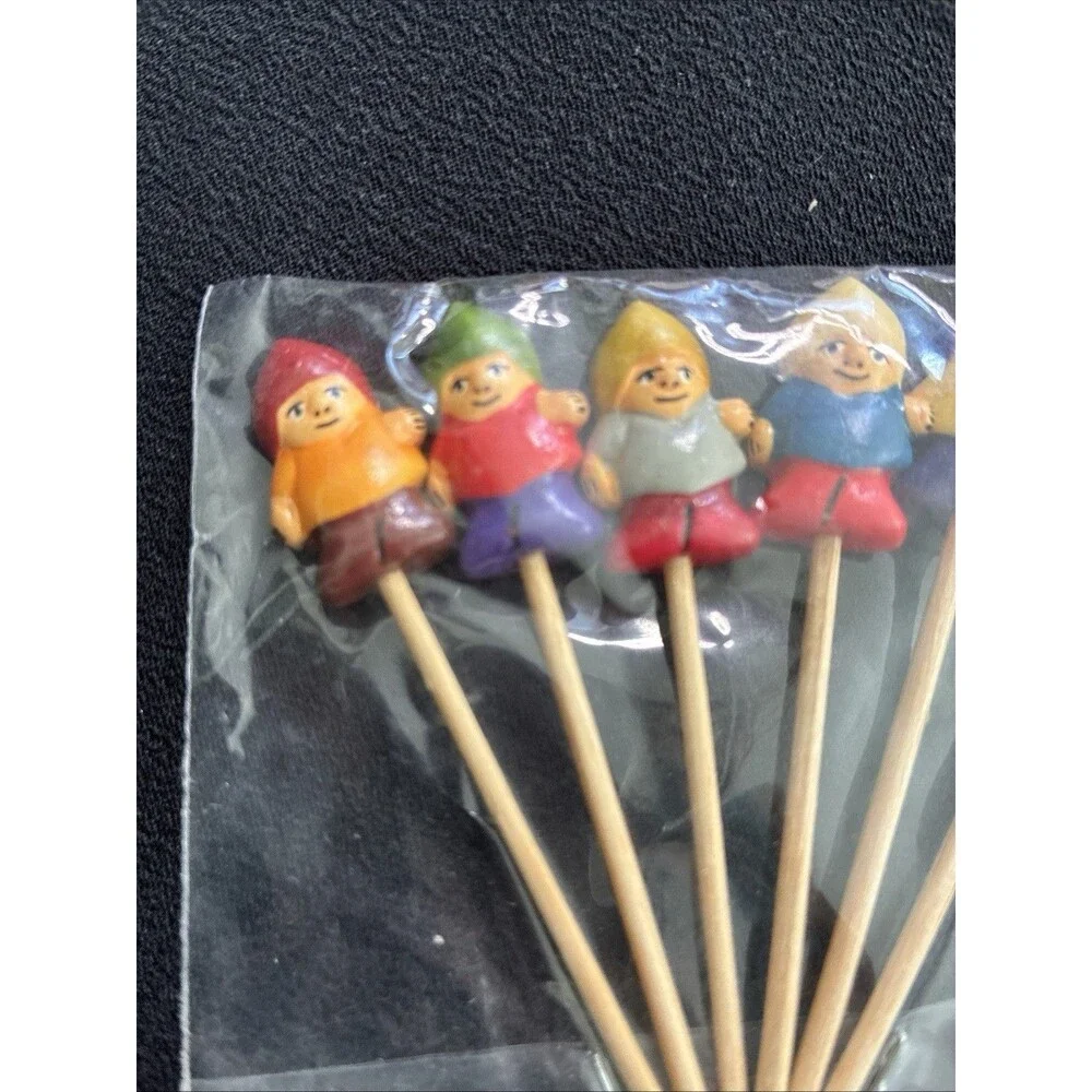Cocktail Toothpicks Llama & Peruvian People Reusable Appetizer Fruit Party Decor